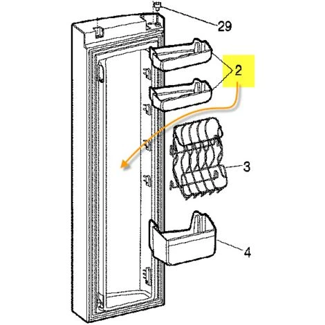 ARISTON THERMO BALCONNET DE PORTE POUR REFRIGERATEUR ARISTON - C00266230 3 ARISTON THERMO BALCONNET DE PORTE POUR REFRIGERATEUR ARISTON - C00266230
