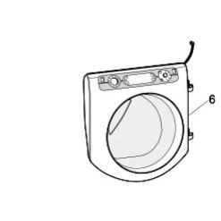 ARISTON THERMO HUBLOT COMPLET NEW AQD PRA33 U/A POUR LAVE LINGE ARISTON - C00274427