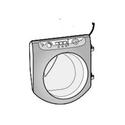 ARISTON THERMO PORTE HUBLOT SILVER COMPLET POUR LAVE LINGE ARISTON - C00276065