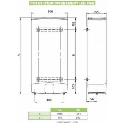 ARISTON THERMO Chauffe Eau électrique Plat VELIS EVO DRY 80 Litres Ariston -ARISTON THERMO Soldes 29091524 4