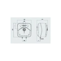 ARISTON THERMO Chauffe-eau électrique Mural à Accumulation Ariston ANDRIS RS 10U/3 Réservoir à Débordement | Blanc -ARISTON THERMO Soldes 32306645 3