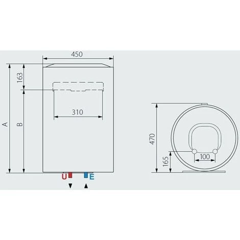 ARISTON THERMO Chauffe-eau électrique à Accumulation Ariston LYDOS PLUS 50 Lt | Blanc 5 ARISTON THERMO Chauffe-eau électrique à Accumulation Ariston LYDOS PLUS 50 Lt | Blanc – Image 3