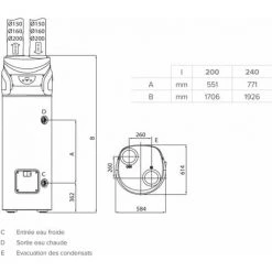 ARISTON THERMO Chauffe-eau Thermodynamique Monobloc Nuos Primo 240 HC Classe Energetique A Ref 3069654 -ARISTON THERMO Soldes 33805952 3