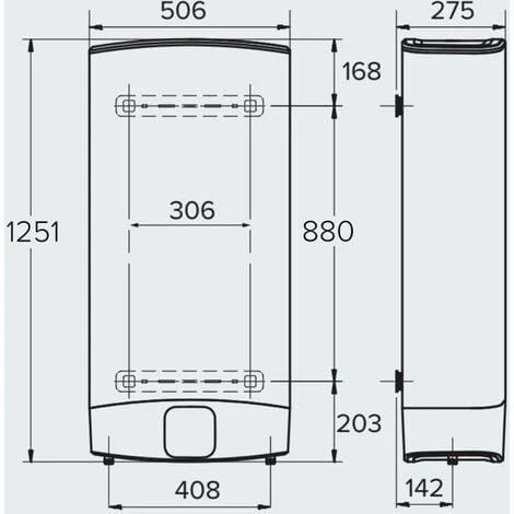 ARISTON THERMO Ariston VELIS EVO Chauffe-eau électrique Plat 80L, 1500W, Classe énergétique B, Blanc + Groupe De Sécurité Raccordement Femelle Ø 3/4” 5 ARISTON THERMO Ariston VELIS EVO Chauffe-eau électrique Plat 80L, 1500W, Classe énergétique B, Blanc + Groupe De Sécurité Raccordement Femelle Ø 3/4” – Image 3