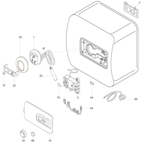 Thermostat Réf. 65103771 ARISTON THERMO, Thermostat 4 Thermostat Réf. 65103771 ARISTON THERMO, Thermostat – Image 2